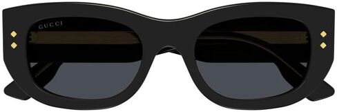Gucci GG1215S 002 Sunglasses Women's Black/Grey Rectangle Shape 51mm in Saudi Arabia