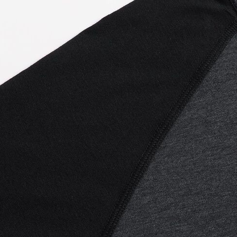 Mens Slim Fit T Shirt Long Sleeve Casual Comfort Raglan Style Breathable in Saudi Arabia