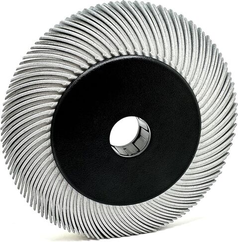 Radial Bristle Brush, 6 in x 1/2 in x 1 in 36 Grit (Brown) with Adapter (Pack of 1) in Kuwait