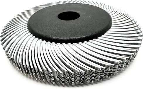 Radial Bristle Brush, 6 in x 1/2 in x 1 in 36 Grit (Brown) with Adapter (Pack of 1) in Kuwait