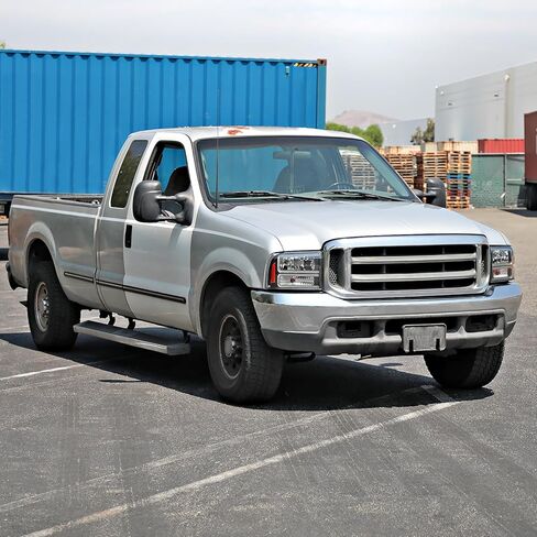 المواصفات المصابيح الأمامية للدخان الأسود للمواصفات D مع شريط LED متوافق مع عام 1999-2004 Ford F-250 ، F-350 ، F-450 Superduty ، 2000-2004 ، مجموعة Left + Head Lights Assembly in Kuwait