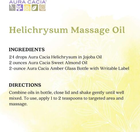 Aura Cacia Helichrysum (في زيت الجوجوبا) 0.5 FL. أوز. in Saudi Arabia