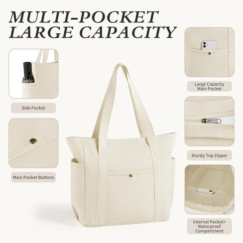 حقيبة حمل من القماش السحابية وحمل السفر للنساء - هدية داخلية للسيارة مع متعددة الجيبات | معلم ، حقيبة ماما كل يوم in Kuwait