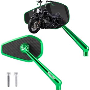 Advanblack Axion Performance Style Mirrors Universal Motorcycle View View Reports متوافقة مع Harley Sportster Road King Street Electra Glide Glide Dyna Softail Indian (Gold) in Kuwait