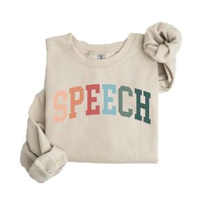 قميص معالج الكلام - أخصائي علم أمراض الكلام الملون Pullover ، والجنسين Cozy Crewneck للمحترفين SLP ، هدية مثالية in Kuwait