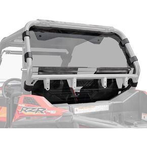 SuperATV Rear Vented Windshield for Polaris RZR 900 (See Fitment) | USA Made | Made of 1/4â€ Polycarbonate- 250x stronger Than Glass | Easy to Install in Saudi Arabia