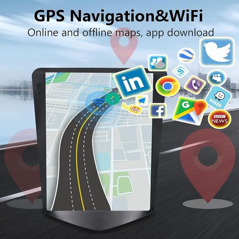 ستيريو راديو السيارة 2G+64G لسيارة شيفروليه تشيفي كروز J300 2009-2014 مع CarPlay/Android Auto، 9.7 بوصة Android 13 شاشة تعمل باللمس GPS Navi WiFi Bluetooth Mirror Link SWC HD كاميرا احتياطية in Saudi Arabia