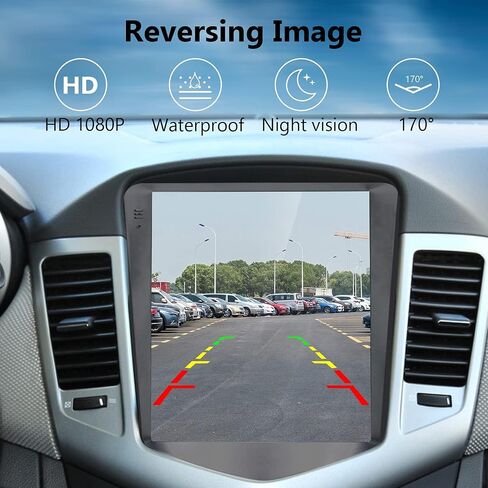 ستيريو راديو السيارة 2G+64G لسيارة شيفروليه تشيفي كروز J300 2009-2014 مع CarPlay/Android Auto، 9.7 بوصة Android 13 شاشة تعمل باللمس GPS Navi WiFi Bluetooth Mirror Link SWC HD كاميرا احتياطية in Saudi Arabia
