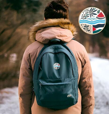 2 Free Palestine Flag Enamel Pins, 1.4 inch Palestine River Watermelon Peace Olive Branch Lapel Pin, Clothes Hat Backpack Alloy Round Button Badge in Saudi Arabia