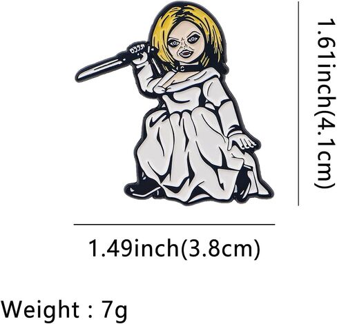 2pcs أفلام تلفزيونية رعب هالوين دبابيس ، دبوس معدني للنساء ، الرجال in Kuwait