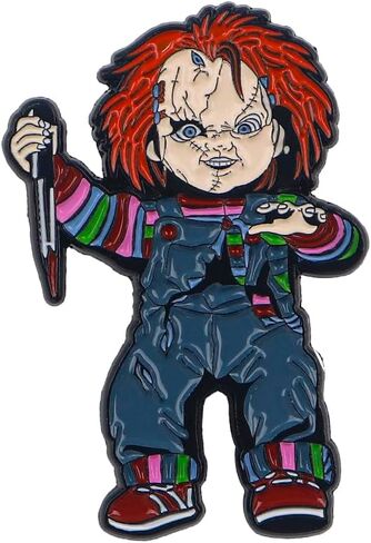 2pcs أفلام تلفزيونية رعب هالوين دبابيس ، دبوس معدني للنساء ، الرجال in Kuwait