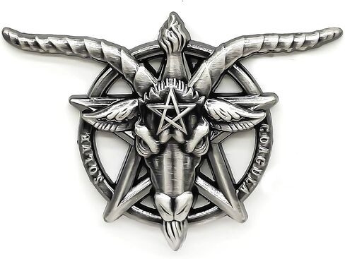 Baphomet Head Goat God Deity Enamel Pin - Gothic Series - Enamel Lapel Pin - Plated Badge for Clothing, Bags, and Lanyards in Saudi Arabia