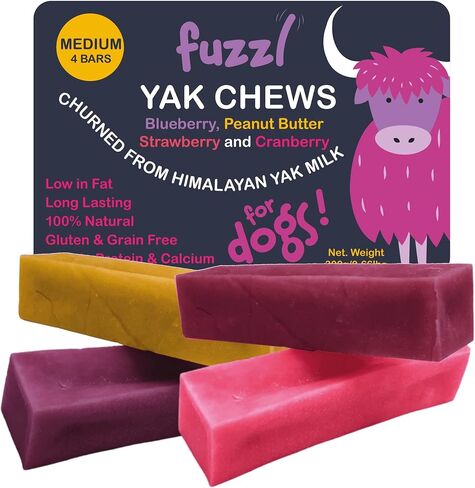 Peanut Butter Himalayan Yak Cheese Chew for Dogs - 2 Pack Medium - Yak Chews for Dogs in Kuwait