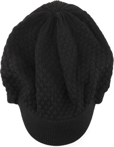 Rastafarian Dreadlock Knit Oversized Slouch Cotton Visored Beanie in Saudi Arabia