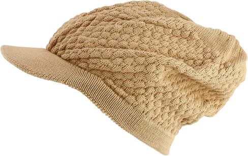 Rastafarian Dreadlock Knit Oversized Slouch Cotton Visored Beanie in Saudi Arabia