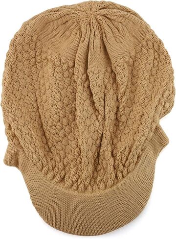 Rastafarian Dreadlock Knit Oversized Slouch Cotton Visored Beanie in Saudi Arabia