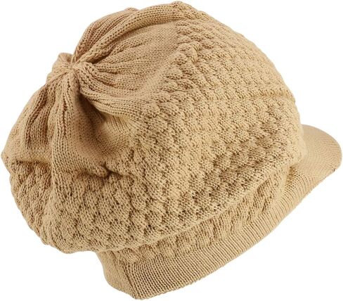 Rastafarian Dreadlock Knit Oversized Slouch Cotton Visored Beanie in Saudi Arabia