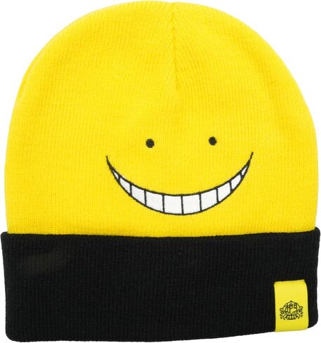 Abystyle Assassination Classroom Koro Sensei Black & Yellow Beanie Anime Manga Accessories Merch in Saudi Arabia