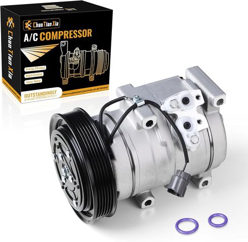 AC Compressor with Clutch Compatible with Honda Accord, Odyssey, Pilot, Ridgeline & Acura MDX, TL, 3.0L 3.2L 3.5L- Replaces 38810RCAA01, 98307, 97307, 639318, CO 10736C in Saudi Arabia