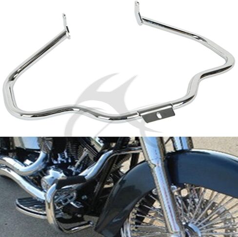 Slmoto 1 1/4 "شارب محرك حارس حارس شريط مناسب ل Harley Heritage CVO Softail Fatboy 00-17 13 Heritage Softail Classic FLSTC استبدال OEM: #49140-05 in Saudi Arabia