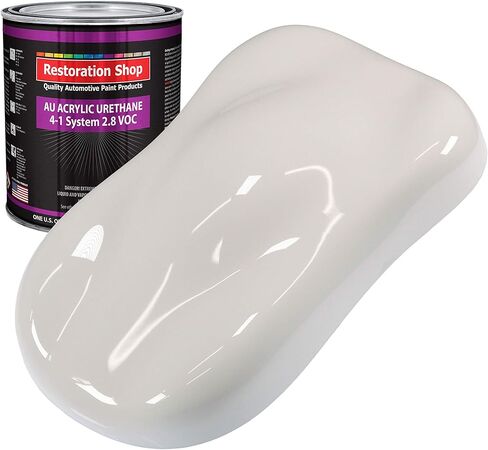 متجر ترميم - Oxford White Acrylic urethane Auto Paint - Quart Paint Color Only - Professional Single Stage High Gloss Automotive ، سيارة ، طلاء شاحنة ، 2.8 VOC in Saudi Arabia