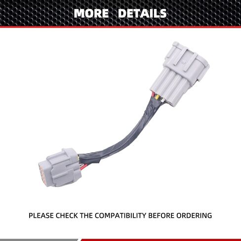 HiSport 2PCS Headlight Conversion Adapters Compatible with Nissan 350z 2003 2004 2005 HID Wiring 8 to Halogen 6 in Saudi Arabia