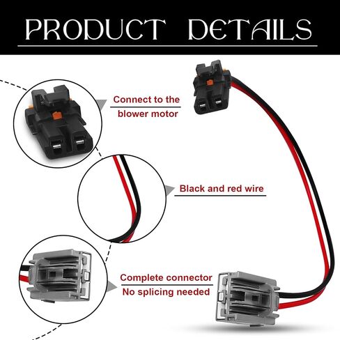 15-75221 تسخير الأسلاك من المنفاخ ، 15887352 Silverado Fan GM AC Harness Blower Motor Motor Motor For 2007-2014 GM Chevy Silverado Suburban Tahoe GMC Cadillac Escalade Hummer ، OE 15887352 ، 229570444444 in Saudi Arabia