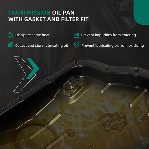 Transmission Oil Pan Kit w/Gasket & Filter Fit for Toyota Avalon/Camry/Corolla/Highlander/RAV4/Matrix/Solara/Sienna 2004-2013, Fit for Lexus ES330 3.3L/RX330 &RX350 3.5L 2004-2009 58010 265-836 in Saudi Arabia
