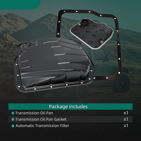 Transmission Oil Pan Kit w/Gasket & Filter Fit for Toyota Avalon/Camry/Corolla/Highlander/RAV4/Matrix/Solara/Sienna 2004-2013, Fit for Lexus ES330 3.3L/RX330 &RX350 3.5L 2004-2009 58010 265-836 in Saudi Arabia