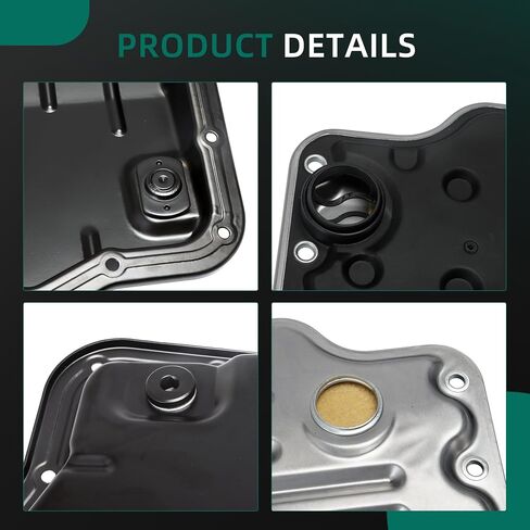 Transmission Oil Pan Kit w/Gasket & Filter Fit for Toyota Avalon/Camry/Corolla/Highlander/RAV4/Matrix/Solara/Sienna 2004-2013, Fit for Lexus ES330 3.3L/RX330 &RX350 3.5L 2004-2009 58010 265-836 in Saudi Arabia