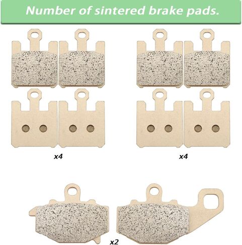 Sintered Front & Rear Brake Pads for Kawasaki ZX6R Ninja 636 ZX636 2003-2006 ZX10R Ninja ZX1000 1000 2004-2007 ZX6RR ZX600 2003-2006 in Saudi Arabia