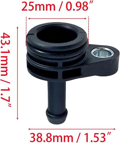 Engine Coolant Hose Tube Pipe Vent Valve 06K121143 Compatible with A3 A4 A4 A5 A6 Q3 Q5 Arteon Atlas Beetle Golf Golf Alltrack Golf R Golf SportWagen GTI Jetta Passat Ti-guan in Saudi Arabia