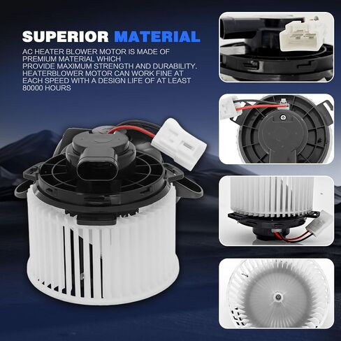 محرك منفاخ سخان HVAC مع قفص المروحة متوافق مع Mazda 3 2010-2013 ، استبدل# BBM4-61-B10 ، BM 4072C ، TYC700284 ، 76930 in Saudi Arabia