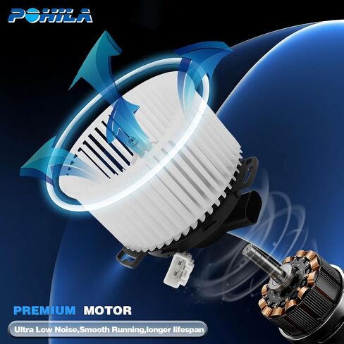 محرك منفاخ سخان HVAC مع قفص المروحة متوافق مع Mazda 3 2010-2013 ، استبدل# BBM4-61-B10 ، BM 4072C ، TYC700284 ، 76930 in Saudi Arabia