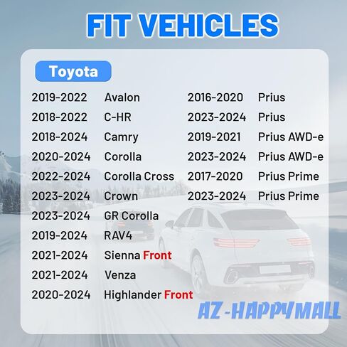 محرك منفاخ سخان HVAC مع محرك بدون فرش-متوافق مع Toyota Camry 2018-2024 ، RAV4 2019-2024 ، Highlander 2020-2024 ، Sienna 2021-2024-استبدل# 871030e090 ، الجانب الأمامي ، الجانب الأمامي in Saudi Arabia