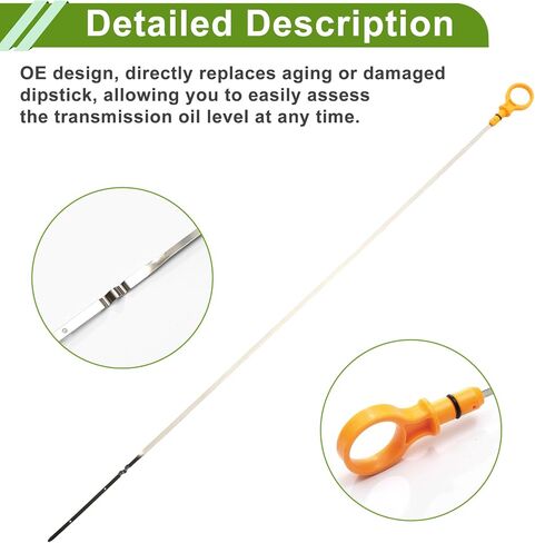 Engine Oil Dipstick for Ford for Ranger 4 Cyl 2.3L, 4 Cyl 2.3L NA Petrol 2001-2011 Orange Oil Level Dip Stick Double Hole Indicator Plastic Metal 1 Pc in Saudi Arabia