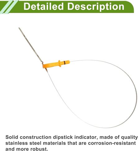 Engine Oil Dipstick for Ford for Ranger 4 Cyl 2.3L, 4 Cyl 2.3L NA Petrol 2001-2011 Orange Oil Level Dip Stick Double Hole Indicator Plastic Metal 1 Pc in Saudi Arabia