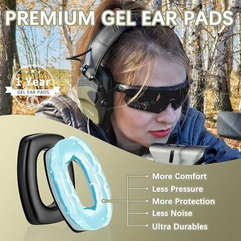 ZOHAN RH08 Rechargeable Walkie Talkie for Shooting Earmuffs, Compatibility with Howard Leight Impact Sport Series and ZOHAN EM054 in Kuwait