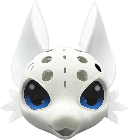 قاعدة فراء رأس القاعدة فروي القناع 3D طباعة البلاستيك DIY الأزياء الأزياء الدعائم cosplay for fursuit in Saudi Arabia