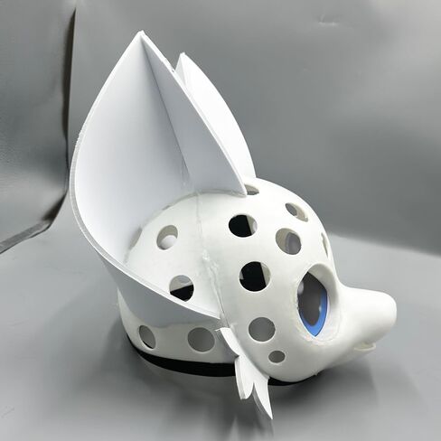 قاعدة فراء رأس القاعدة فروي القناع 3D طباعة البلاستيك DIY الأزياء الأزياء الدعائم cosplay for fursuit in Saudi Arabia
