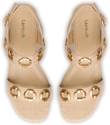 Larroudé Milan Flat Sandal in Kuwait