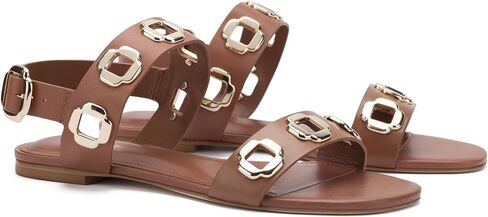 Larroudé Milan Flat Sandal in Kuwait
