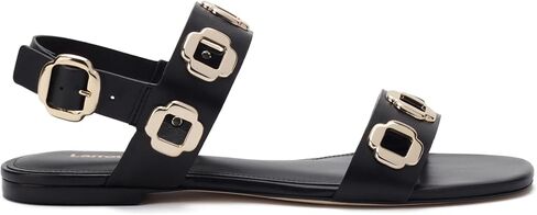 Larroudé Milan Flat Sandal in Kuwait