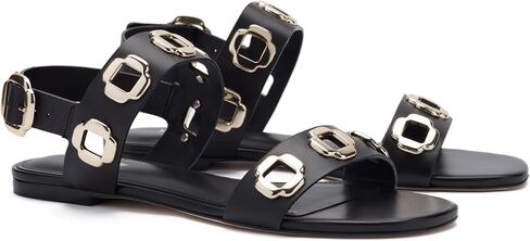 Larroudé Milan Flat Sandal in Kuwait