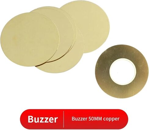 20PCS Piezoelectric Ceramic Wafer Plate Dia 35MM 50MM Piezo Buzzer Copper Sheet with Copper Wire, for Speaker(Buzzer-50mm) in Saudi Arabia