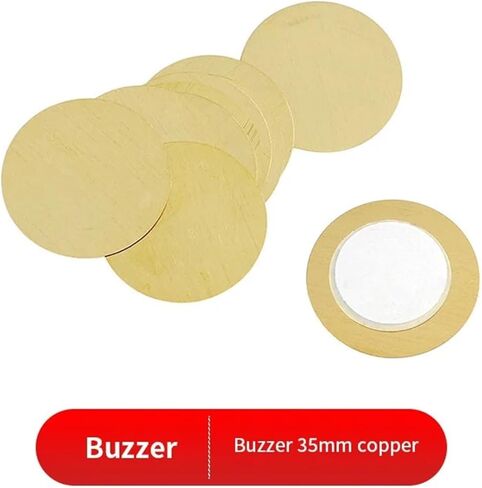 20PCS Piezoelectric Ceramic Wafer Plate Dia 35MM 50MM Piezo Buzzer Copper Sheet with Copper Wire, for Speaker(Buzzer-50mm) in Saudi Arabia