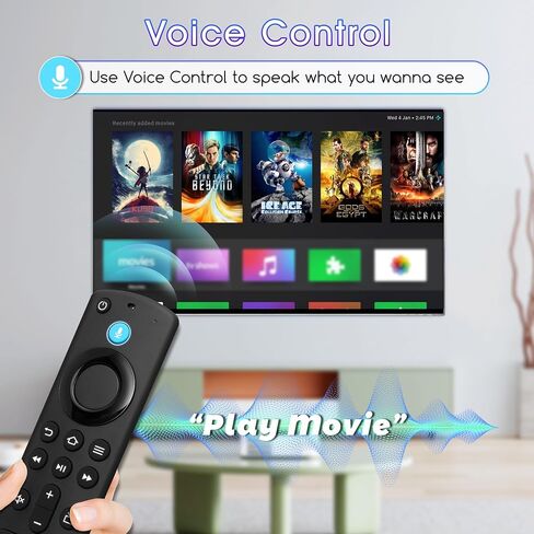 Replacement Remote Control for TV Stick，for Fire Smart TVs Stick (2nd Gen), AMZ Smart TV (3rd Gen), TV Cube (1st/2nd Gen), TV Stick Lite, TV Stick 4K in Saudi Arabia
