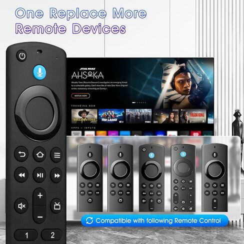 Replacement Remote Control for TV Stick，for Fire Smart TVs Stick (2nd Gen), AMZ Smart TV (3rd Gen), TV Cube (1st/2nd Gen), TV Stick Lite, TV Stick 4K in Saudi Arabia