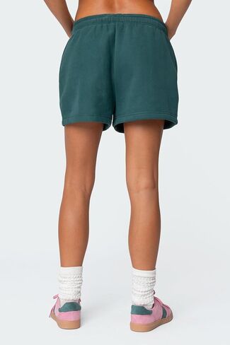 Mxiqqpltky Elastic Low Rise SweatShorts for Women Casual Loose Solid Color Lounge Shorts Y2k Athletic Summer Shorts in Saudi Arabia