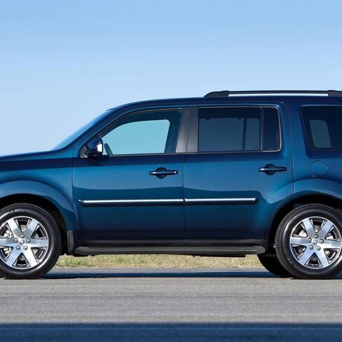 5.5Inches Aluminum Side Steps Running Boards Compatible with 2016-2022 Honda Pilot SUV. Step Bars Rock Sliders. in Kuwait